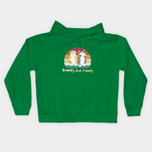 Broody and Moody (cats) Kids Hoodie